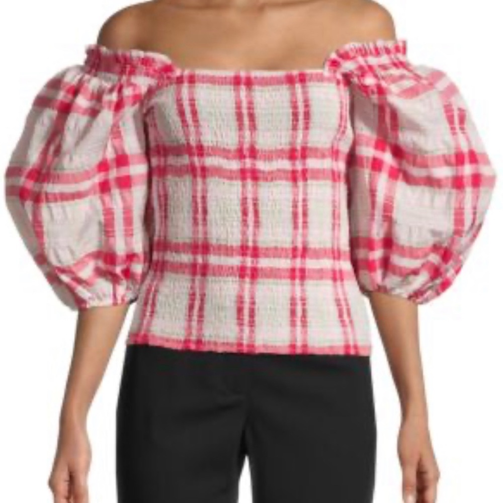 NWT Ganni Peasant Blouse Top